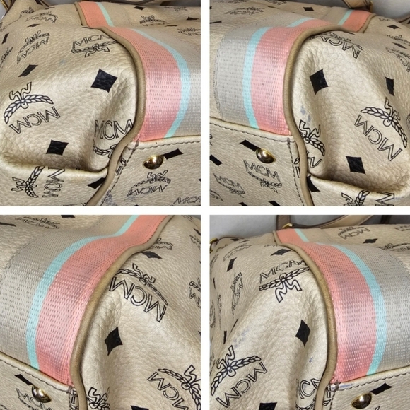 ✨️💕 MCM beige  2 WAY TOTE  shoulder BAG ✨️💕 - Picture 8 of 12